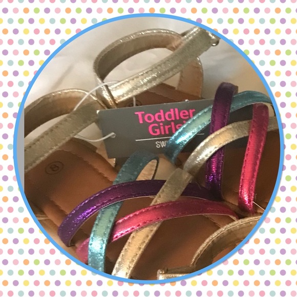🌈NWT🌈 Rainbow Strapping Sandals🌈 - Picture 3 of 4